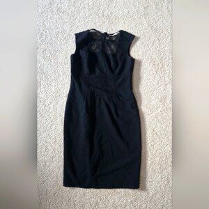 Calvin Klein Black Lace Sheath Dress Size 6